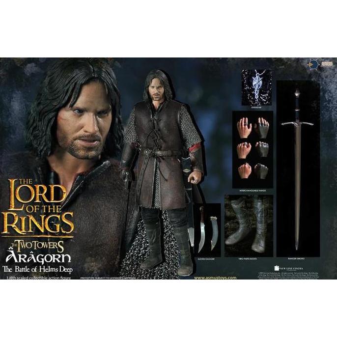 Jual Asmus Toys Lotr025 1/6 The Lord Of The Rings : Aragorn At Helm'S ...
