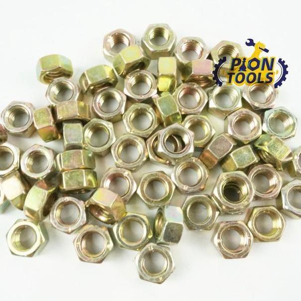Jual Good- Mur Besi M8 Kuning kunci 12 p1.25 Mur Baut 8 mm Mur Kuning ...
