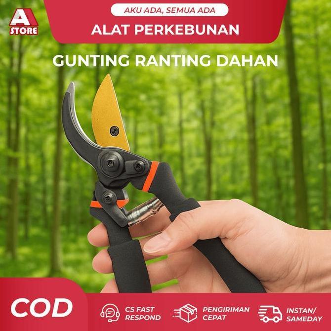 Jual Gunting Ranting Baja SK5 Alat Potong Dahan Bunga Tanaman Anti ...