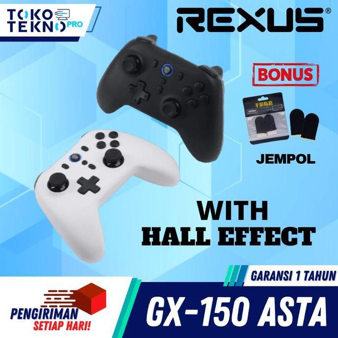 Jual Rexus Asta Gx150 / Gx-150 Gaming Joystick Controller With Hall ...