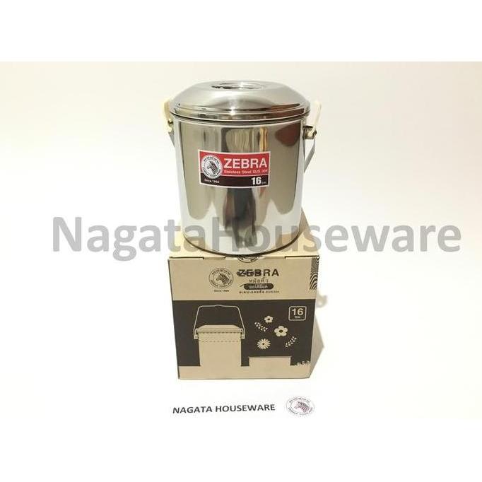 Jual Rantang Tunggal Stainless Steel Loop Handle Pot Auto Lock Zebra ...