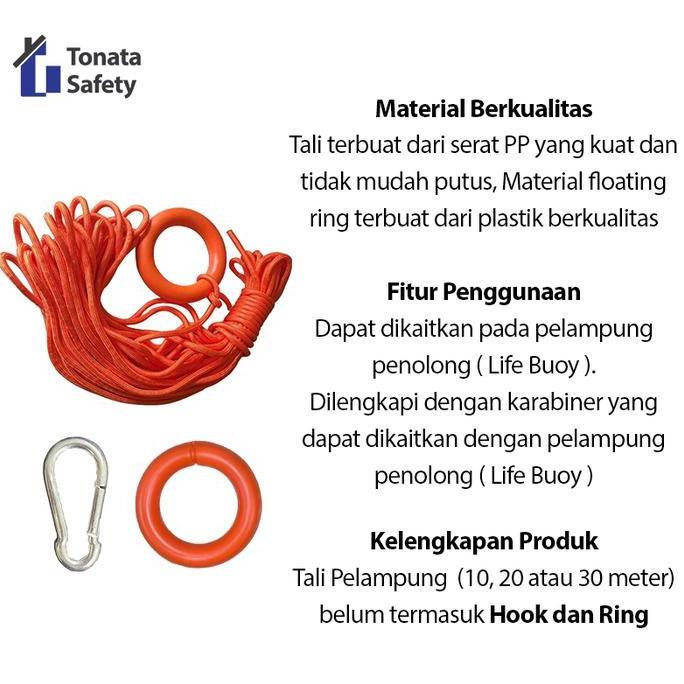 Jual Tali Pelampung 10 mm / Floating Rope untuk Ring Buoy / Rescue Rope ...