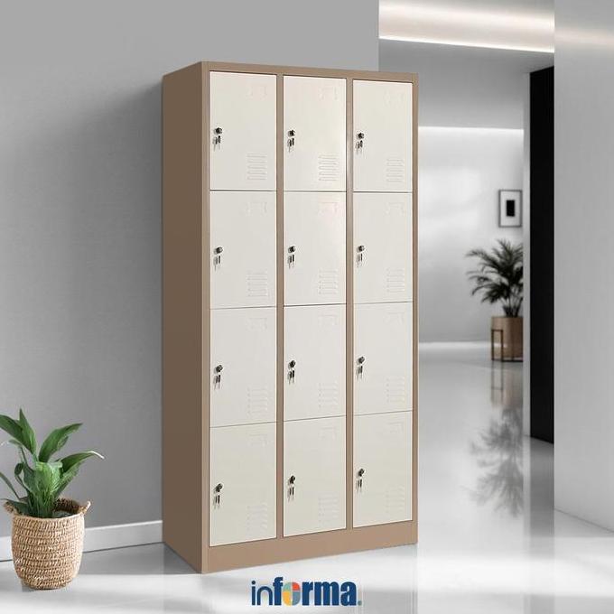 Jual Informa Kiev Loker Besi Multi 12 Pintu - Cokelat Muda Penyimpanan ...