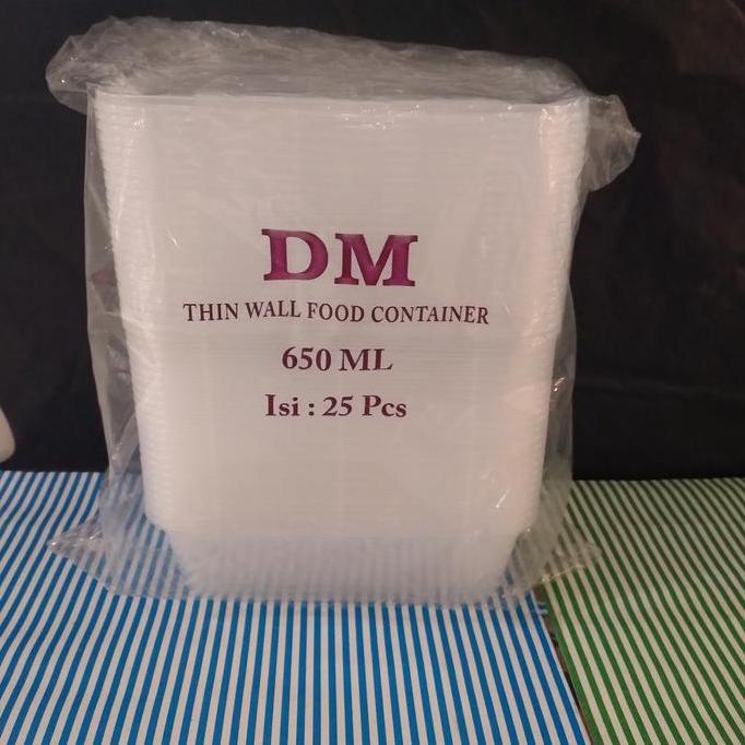 Jual Thinwall DM 650ml/food container/isi 25 pcs | Shopee Indonesia