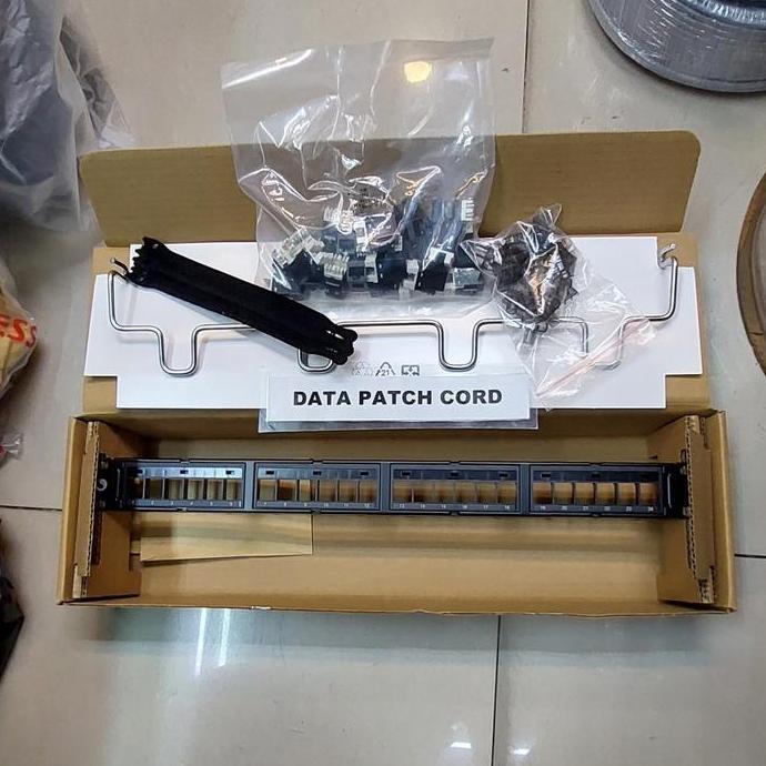 Jual NEW PATCH PANEL COMMSCOPE 24 PORT CAT 6 LOADED MODULAR KOMPLIT SET ...