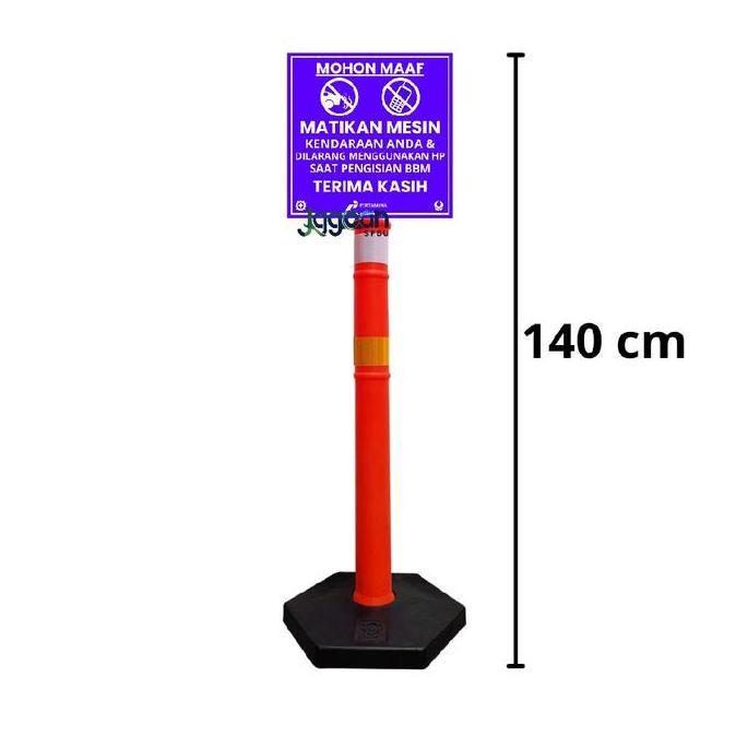 Jual Stik Cone Rambu SPBU Tiang Petunjuk Stick Safety Cone | Shopee ...