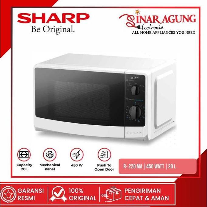 Jual SHARP OVEN MICROWAVE R-220MA / R220MA / R 220MA ( 450 WATT 20 L ...