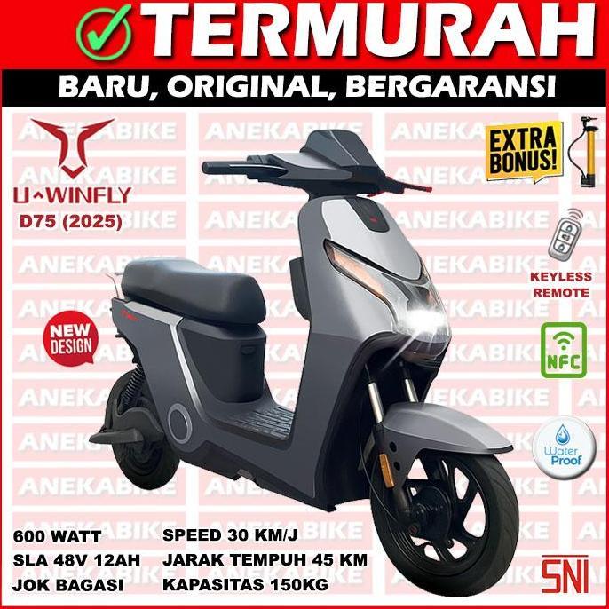 Jual Sepeda Listrik Uwinfly D60 D65 D75 Terbaru 2025 | Shopee Indonesia