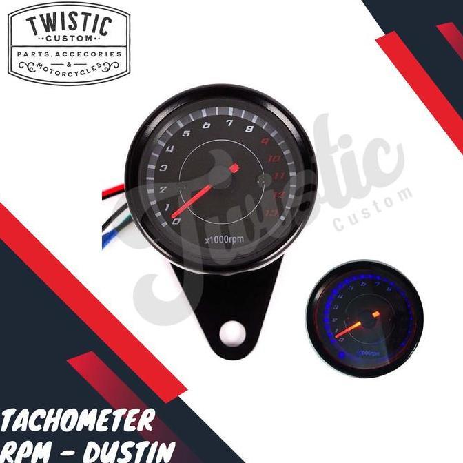 Jual SPEEDOMETER TACHOMETER RPM METER ANALOG DUSTIN MOTOR CUSTOM ...