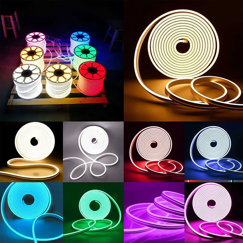 Jual Paket Lampu Neon Flex Led Strip 220V 1M 2M 3M 4M 5M 6M 8M 10M Neon ...