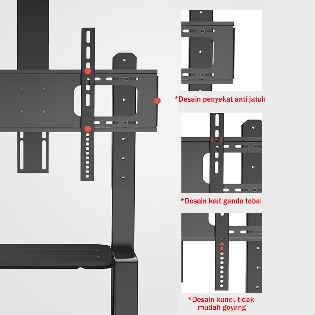 Jual Bracket Standing Tv Roda Dorong Led Tv 32- 85 Inci /Bracket ...