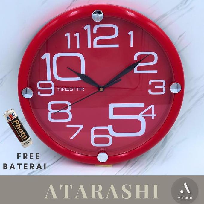 Jual Jam Dinding Timestar PT 2100 Diameter 26 cm Aesthetic Wall Clock ...