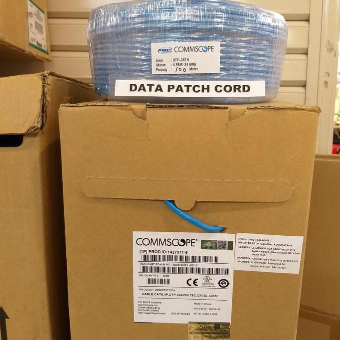 Jual commscope amp cat 6 50meter / amp cat 6 / commscope cat 6 50 meter ...