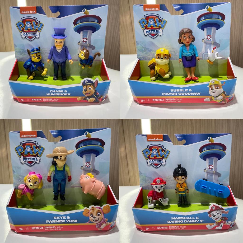 Jual Original Paw Patrol Puppy Hero Figure Set Mayor Goodway Humdinger ...