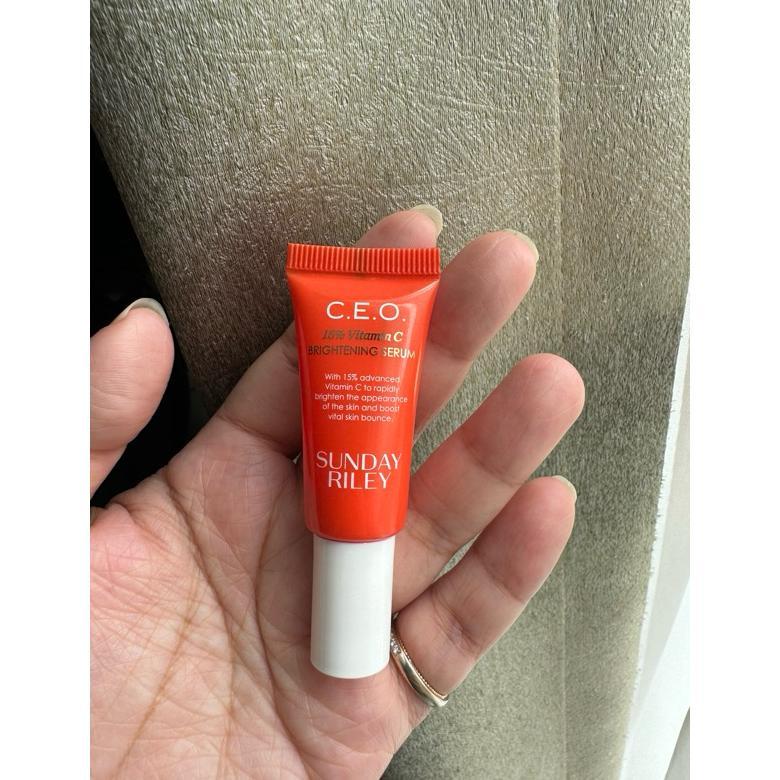 Jual Sunday Riley CEO 15% Vitamin C Brightening Serum travelsize 5ml ...