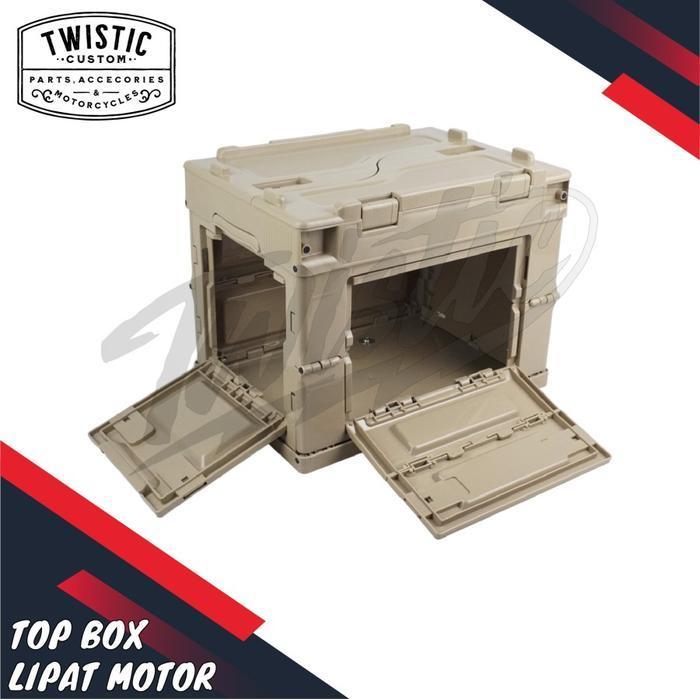 Jual (Terbaru) Top Box Belakang Lipat 20L Liter Motor Honda Ct110 ...