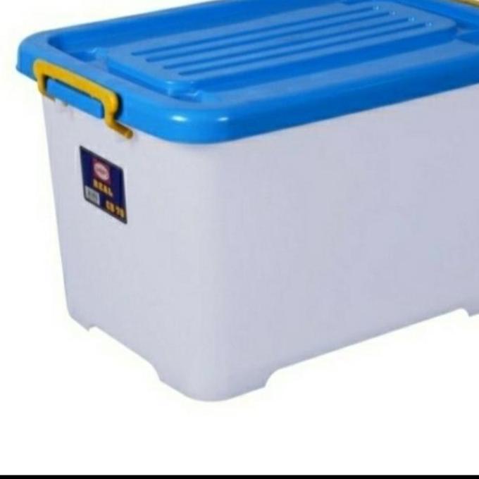 Jual container box besar roda/ box kontainer 70 82 95 130 150 liter ...