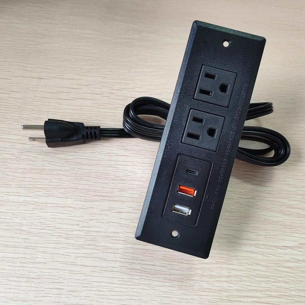 Jual Built in Table Sockets US 15A PD with USB Type-c 110 220v Office ...