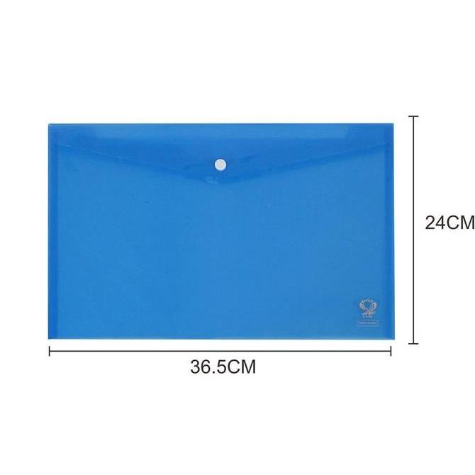 Jual Wellply- Eagle Map Plastik Kancing Bening Opaque F4 / Map Plastik ...