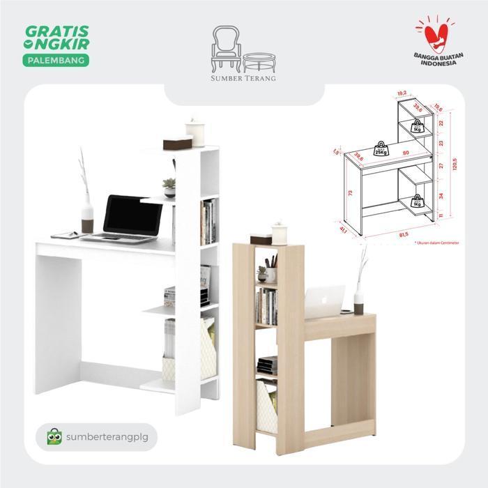 Jual Meja Kerja Kantor Meja Belajar Anak Rak Buku Rak Serbaguna Meja ...