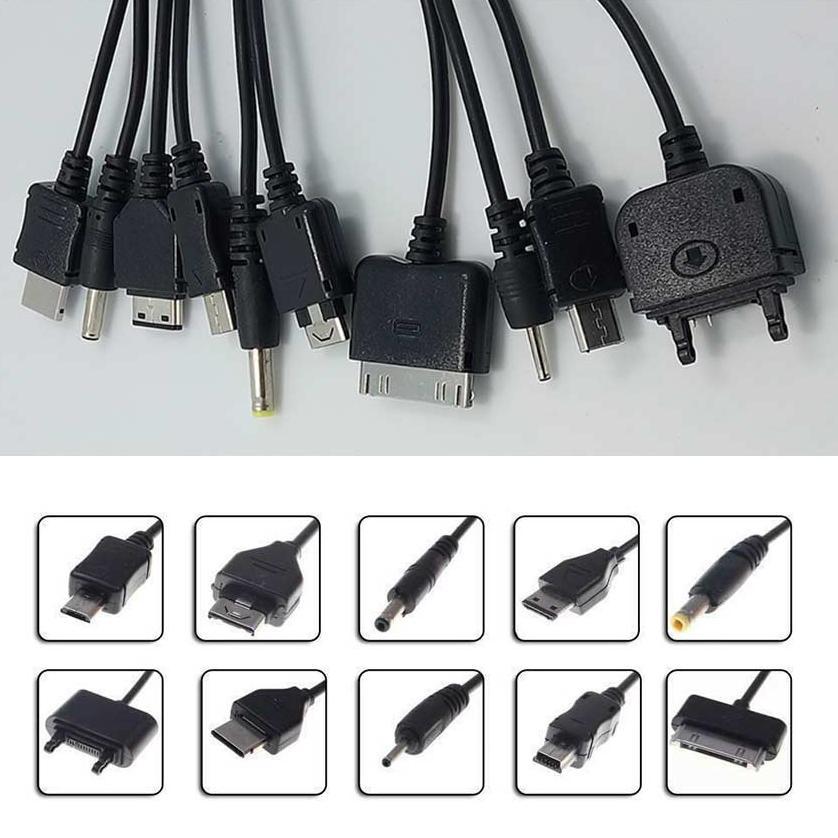 Jual pengiriman cepat 10 in 1 Kabel Data Cumi USB / Kabel Charger Cumi ...