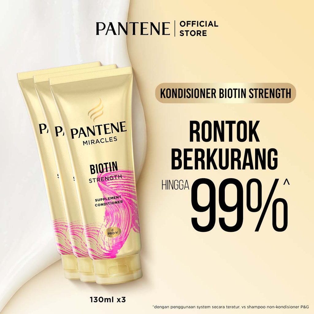 Jual Pantene Kondisioner Anti Rontok Miracles Biotin Strength Perawatan ...