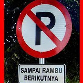 Jual Stationery- Rambu Nama Jalan. Rambu Tulisan Tambahan Dibawah Rambu ...