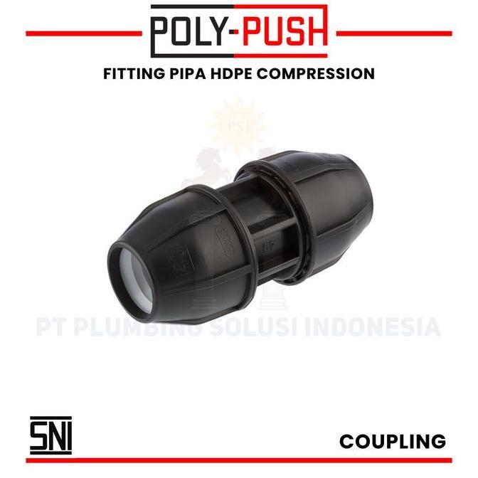 Jual Kirimkirim- Poly Push Straight Coupler / Socket Compression 3/4 ...