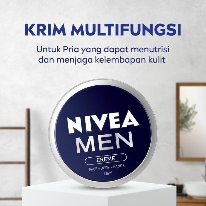 Jual NIVEA MEN Cream Moisturizer Creme Tin 30ml - Hand body krim pria ...