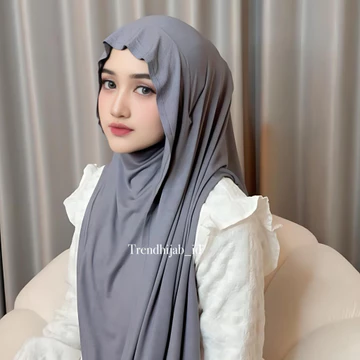 Trendhijab_id Pashmina Jahat Salsabila Meleyot Instan Bahan Rayon Cooltecht Hijab Instan Nyaman