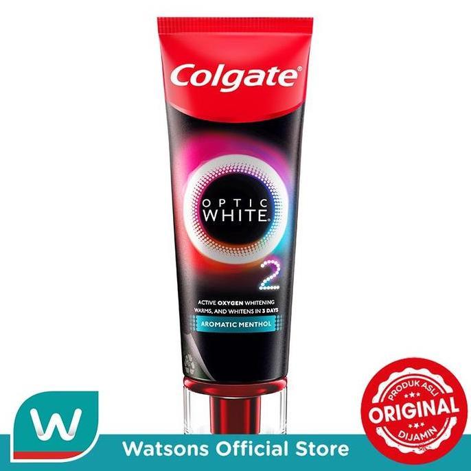 Jual Zahn- Colgate Optic White O2 85G Aromatic Menthol Toothpaste ...