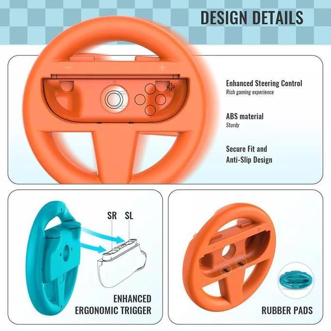 Jual Nintendo Switch 2 Steering Wheel Nintendo Switch 2 Stir Nintendo ...