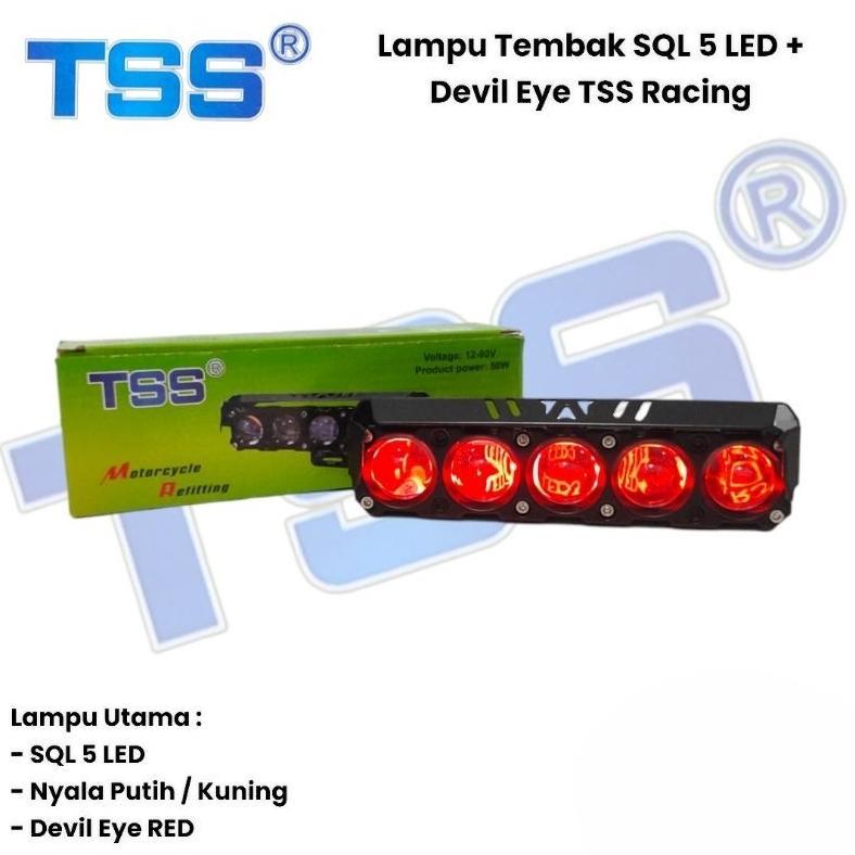 Jual LAMPU SOROT TSS SQL MATA 5 LED DEVIL PRO LASER LED SUPER TERANG DC ...