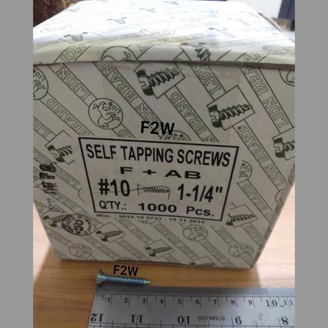 Jual Sekrup Tapping Fab 10X114 Moon Lion Skrup Aluminiu Tapping Screw ...