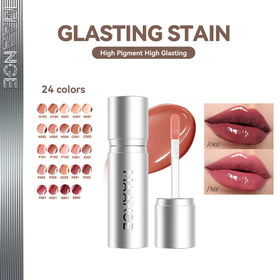 MAANGE Lip Cream Glasting Stain Satin Glow Lip Tint Transferproof Melembapkan Tahan 24 Warna MG