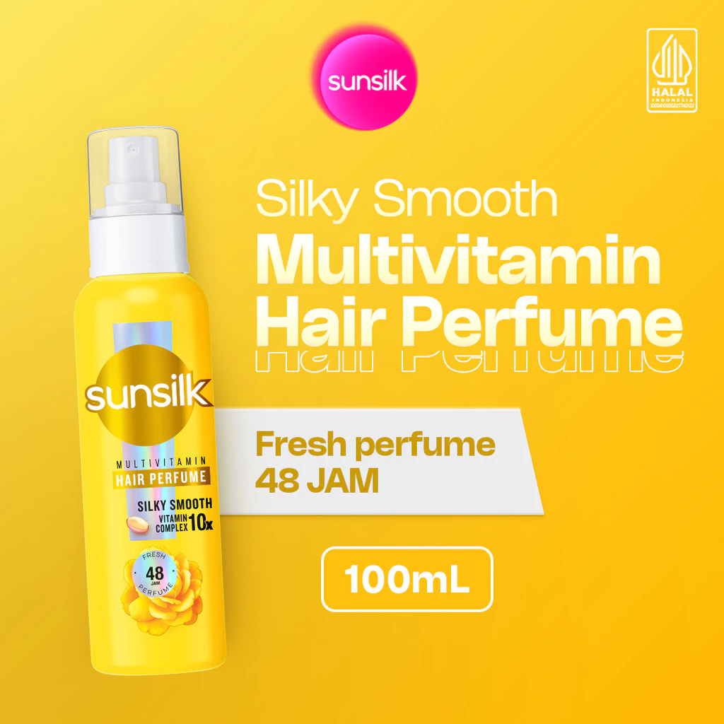 Sunsilk Multivitamin Hair Perfume, Rambut Wangi &Lembut 100mL Triplepack - foto 1