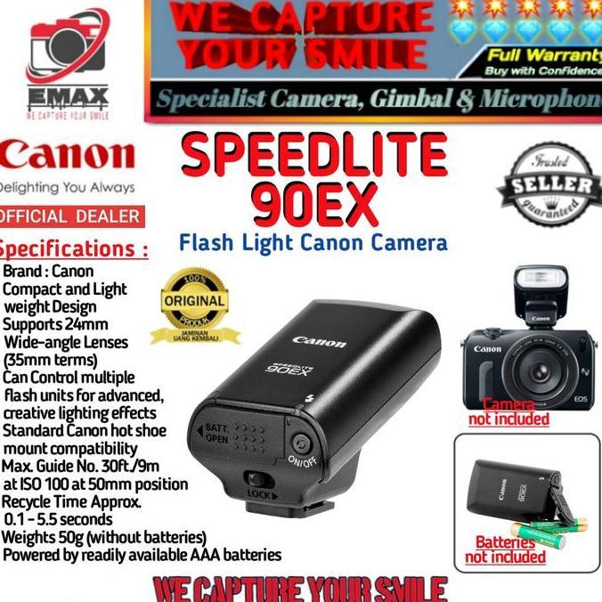 Jual HARGA DISC - CANON Speedlite 90EX Flash Light Lampu Camera EOS M6 ...