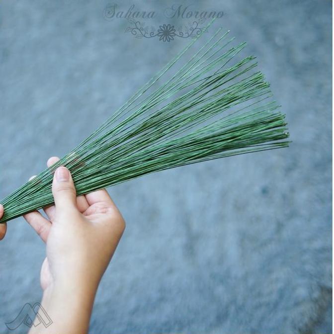 Jual ikaarifatullistiana - [1 Pack 100 Pcs] Stick Bunga Kawat Tangkai ...