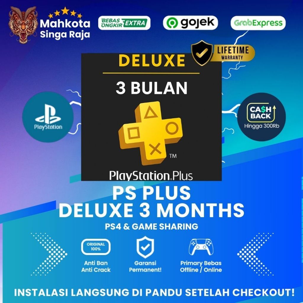 Jual PlayStation Plus Deluxe 3 Months PS4 PS5 - Termurah Full Garansi ...