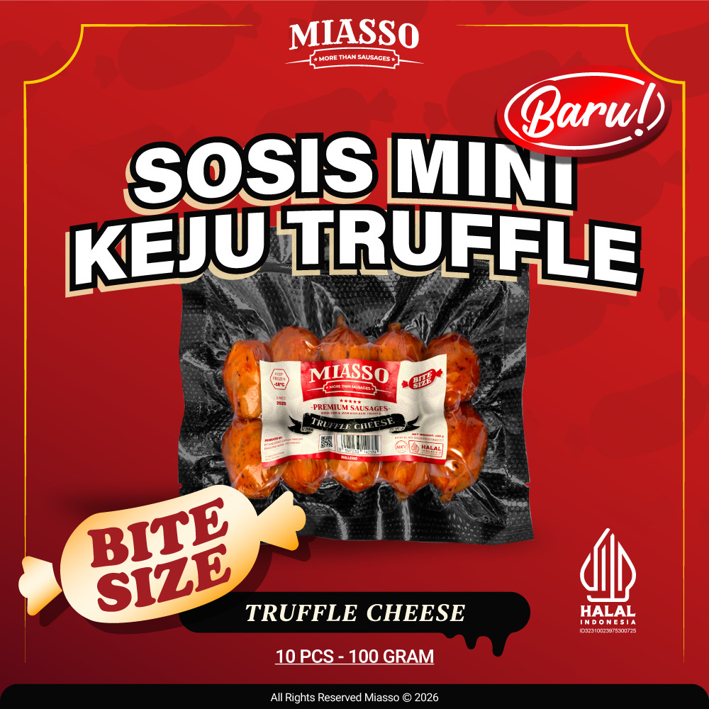 Jual MIASSO Truffle Cheese Bite – Sosis Keju Lumer Halal | Frozen Food ...