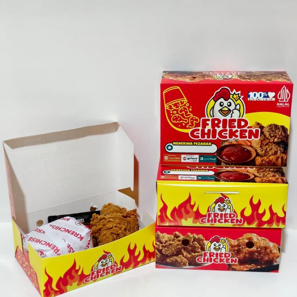 Jual Dus Fried Chicken 100 Pcs Paper Lunch Box Kfc Dus Nasi Ayam Goreng ...