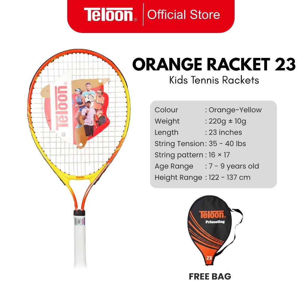 Jual NEW DEALS TELOON RAKET TENIS ANAK 23 INCH ORANGE & INFINITY BLUE ...