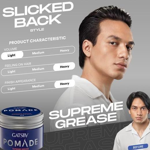 Jual Nurse- Gatsby Styling Pomade Supreme Grease Slicked Back Style ...