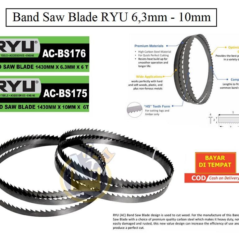 Jual Ryu Mata Gergaji Bandsaw Blade Ryu / Band Saw Blade 8 Inch /1430 ...