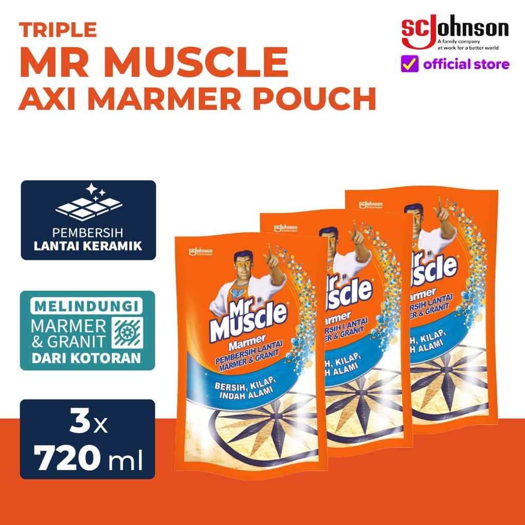 Mr. Muscle Marmer Pembersih Lantai Marmer & Granit Pouch…