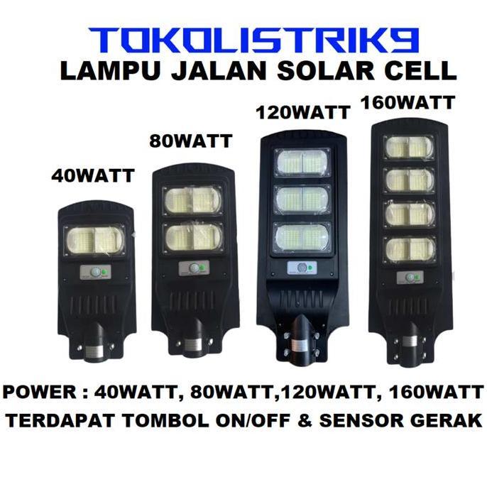 Jual NEW Lampu Jalan Solar Cell 80watt 80w / Lampu Jalan Panel Surya ...