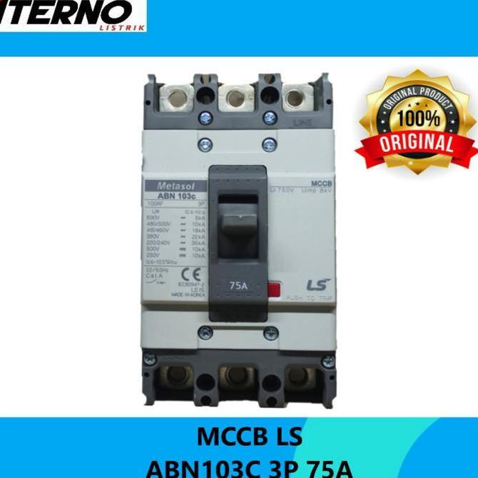Jual MCCB ABN103C 3P 75A LS Metasol ABN 103C | Shopee Indonesia