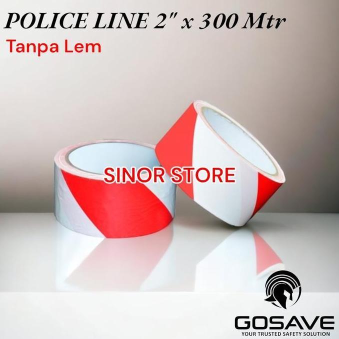 Jual Ready Police Line 2 Inch x 300 Meter Merah Putih Barricade Garis ...