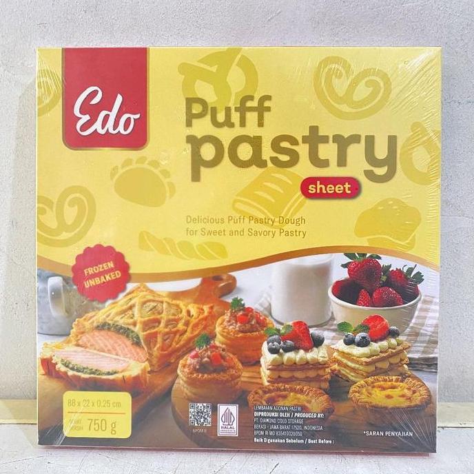 Jual Edo Puff Pastry 750 gram | edo puff pastry | puff pastry | Shopee ...