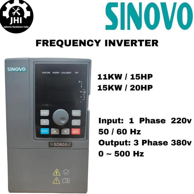 Jual TERMURAH - Inverter VFD 11KW/15KW Input 1phase 220V Output 3phase ...